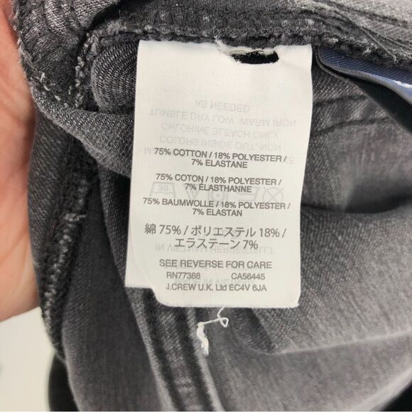 J. Crew Jeans Womens 30 Pull On Skinny Gray Black Stretch Ankle - Picture 6 of 8